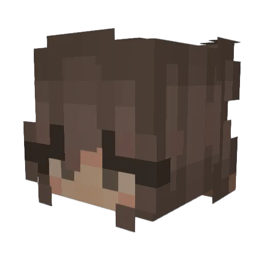 toniezaba Minecraft avatar head, 3D render
