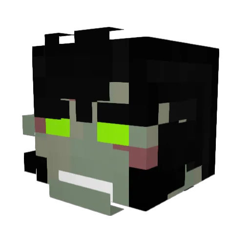 tonimelreal Minecraft avatar head, 3D render
