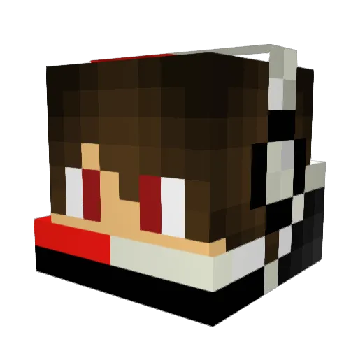 toniom200 Minecraft avatar head, 3D render