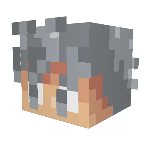 tonivenice Minecraft avatar head, 3D render