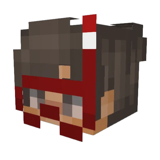 tonivv Minecraft avatar head, 3D render