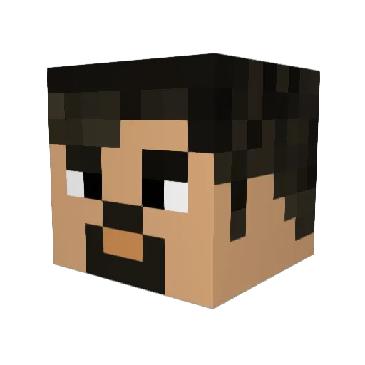 toniwalker Minecraft avatar head, 3D render