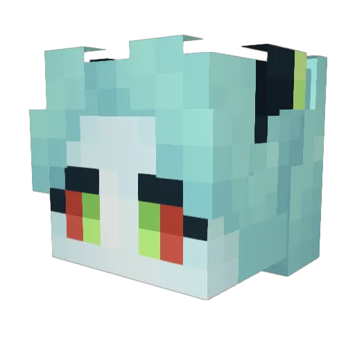 tonkaog Minecraft avatar head, 3D render