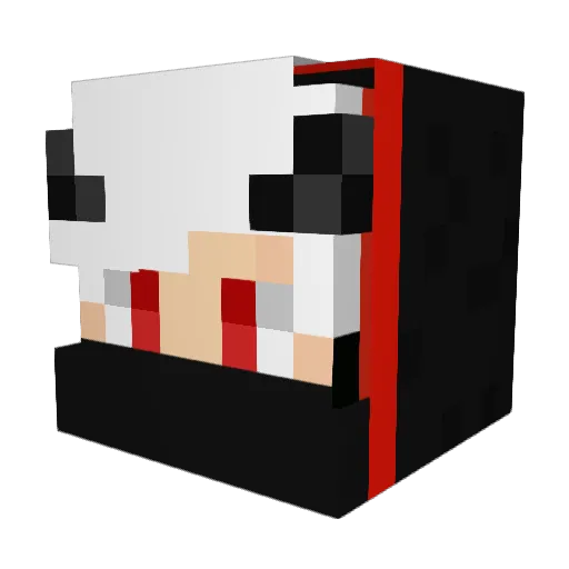 tonkaw Minecraft avatar head, 3D render
