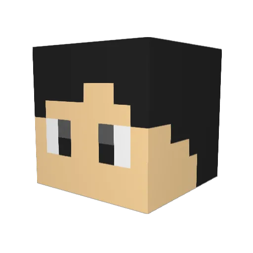 tonkotu10 Minecraft avatar head, 3D render