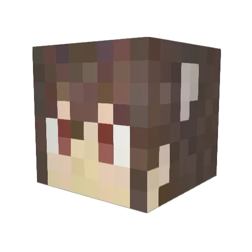 tonkotu168 Minecraft avatar head, 3D render