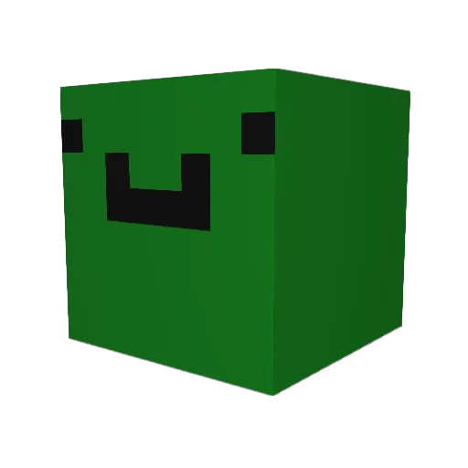 tonlam Minecraft avatar head, 3D render