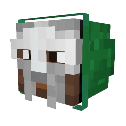 tonnoinscatola_ Minecraft avatar head, 3D render