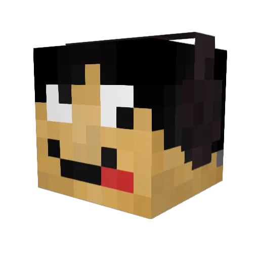 tonocco Minecraft avatar head, 3D render