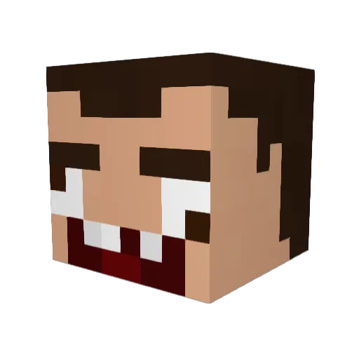 tontomas Minecraft avatar head, 3D render
