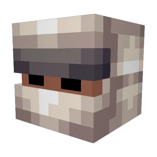 tonty67 Minecraft avatar head, 3D render