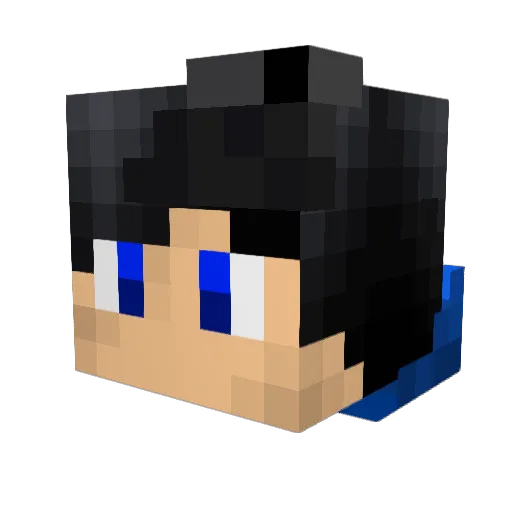 tonycafe Minecraft avatar head, 3D render