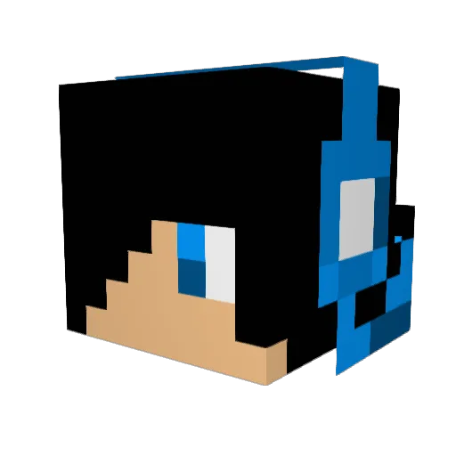 tonyoranges Minecraft avatar head, 3D render