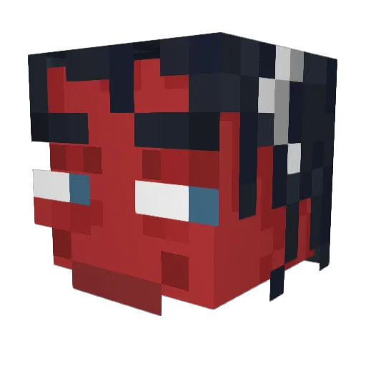 tonyplaysbadly Minecraft avatar head, 3D render