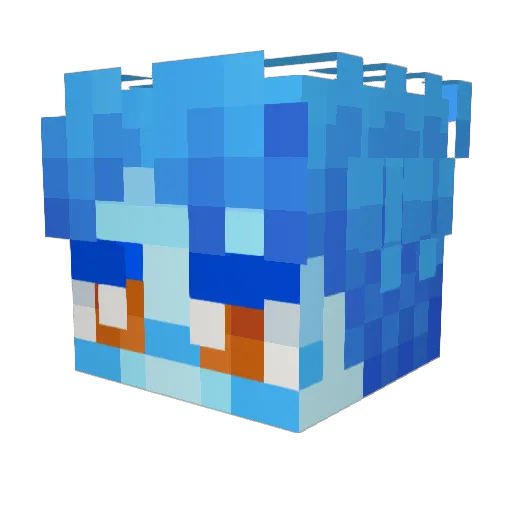 tonythclwn Minecraft avatar head, 3D render