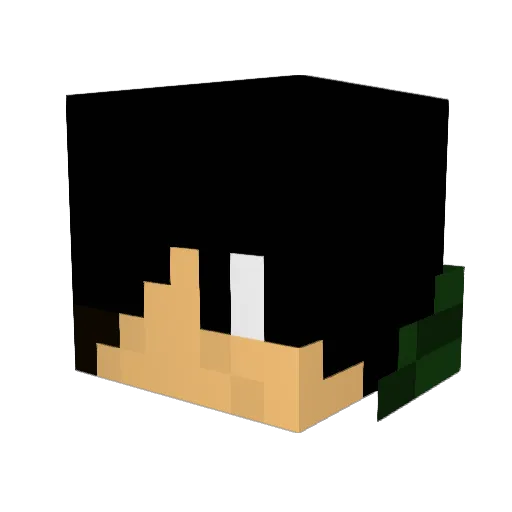 tonythemage Minecraft avatar head, 3D render