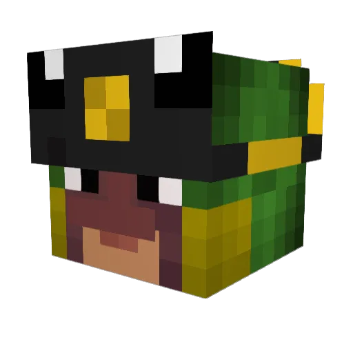 tonywitnobrim Minecraft avatar head, 3D render