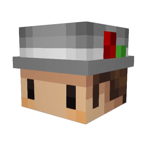tonzinho Minecraft avatar head, 3D render