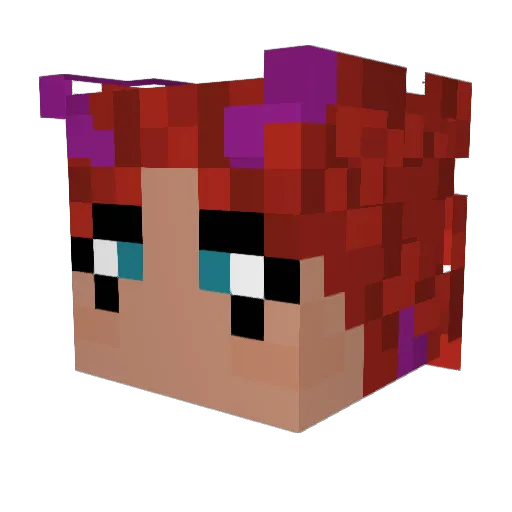 toobadatname Minecraft avatar head, 3D render