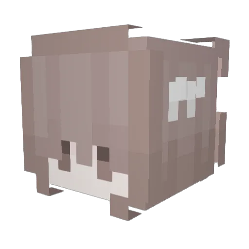 toobunny Minecraft avatar head, 3D render