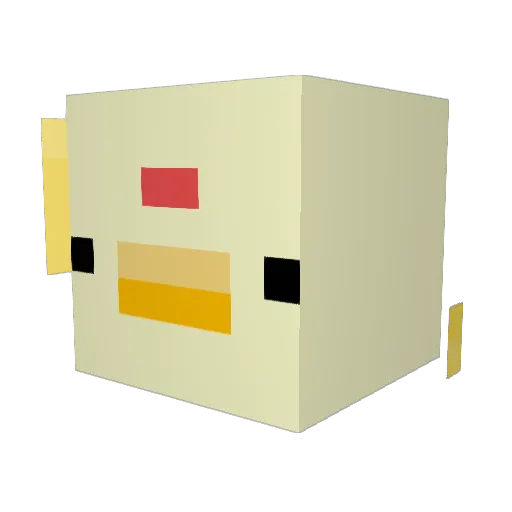 toofanae Minecraft avatar head, 3D render