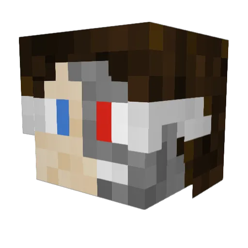 tookadoll Minecraft avatar head, 3D render