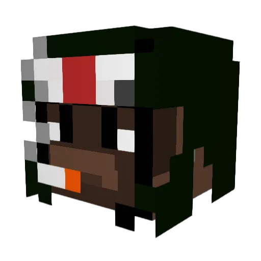tooki972 Minecraft avatar head, 3D render