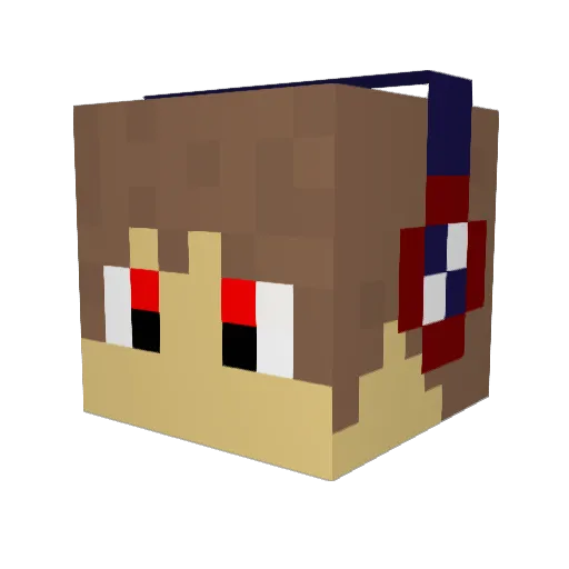 toon_2245 Minecraft avatar head, 3D render