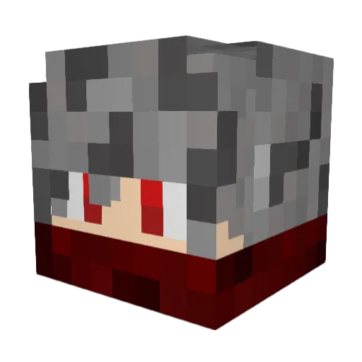 toonee Minecraft avatar head, 3D render