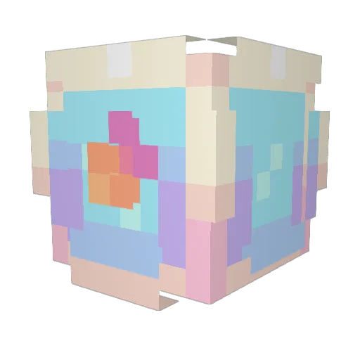 toonytime Minecraft avatar head, 3D render