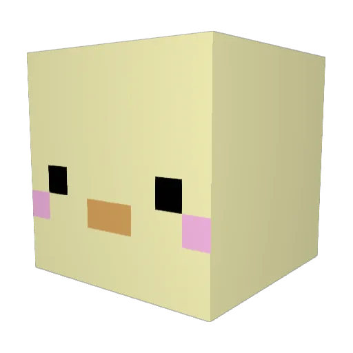 toopsy4 Minecraft avatar head, 3D render