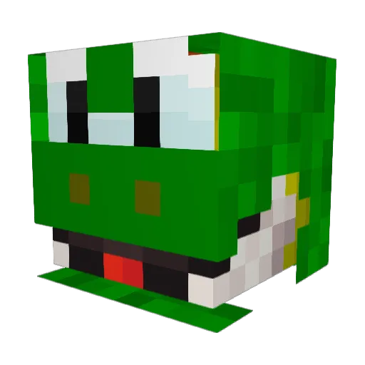 tooslick_34 Minecraft avatar head, 3D render