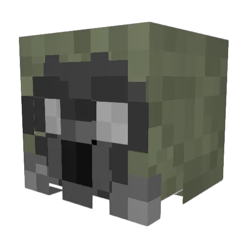 tootch_ Minecraft avatar head, 3D render
