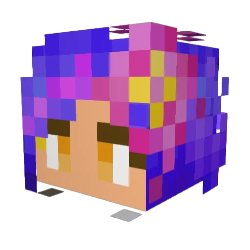 tooteepros Minecraft avatar head, 3D render
