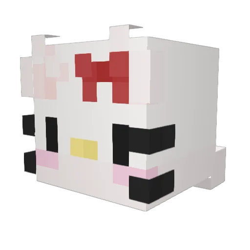 tootfairy Minecraft avatar head, 3D render
