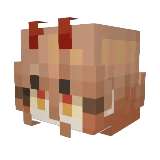 toothhachee Minecraft avatar head, 3D render