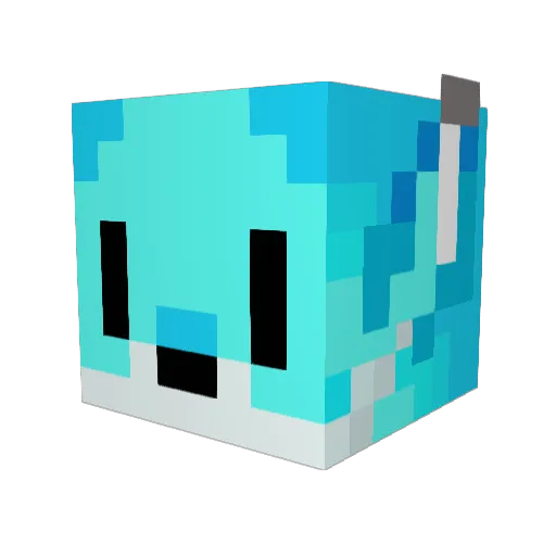 toothierosprey3 Minecraft avatar head, 3D render
