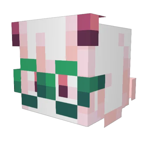 toothymans Minecraft avatar head, 3D render