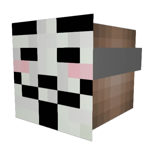 tootiebutt Minecraft avatar head, 3D render
