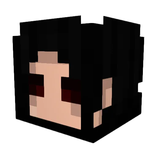 top1pvp Minecraft avatar head, 3D render