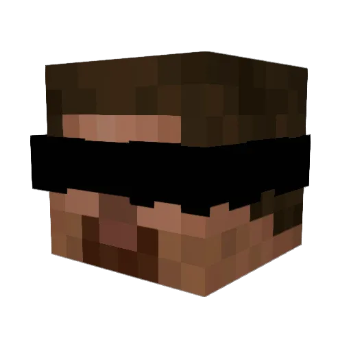 top91catti Minecraft avatar head, 3D render
