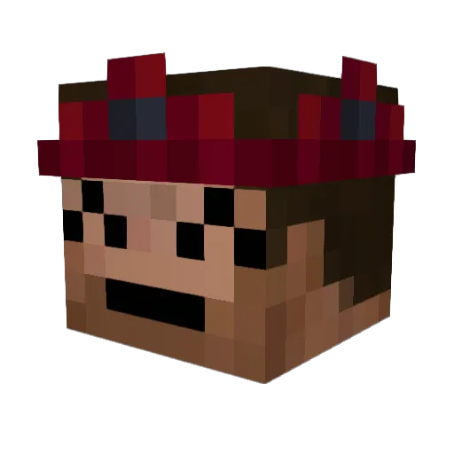 topazdelusion Minecraft avatar head, 3D render