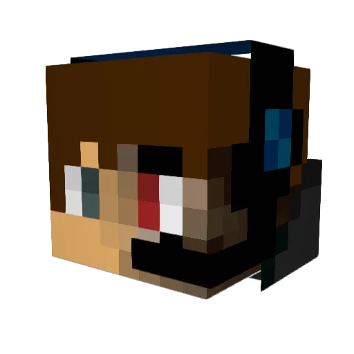 topazwarrior17 Minecraft avatar head, 3D render