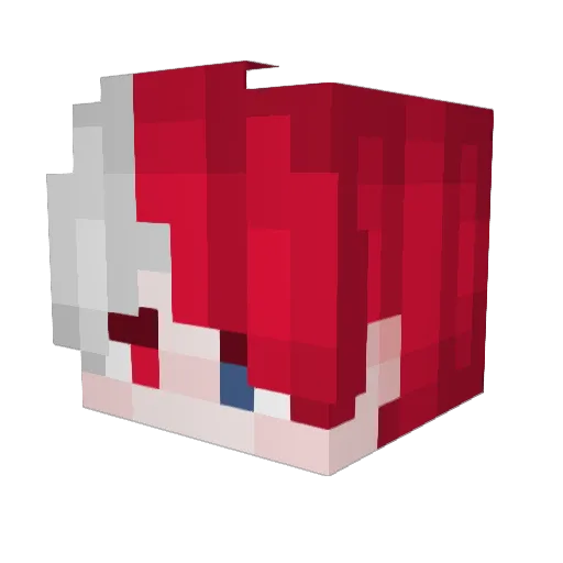 topazzee Minecraft avatar head, 3D render
