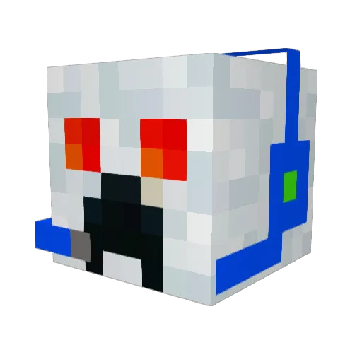 topcatpirate Minecraft avatar head, 3D render