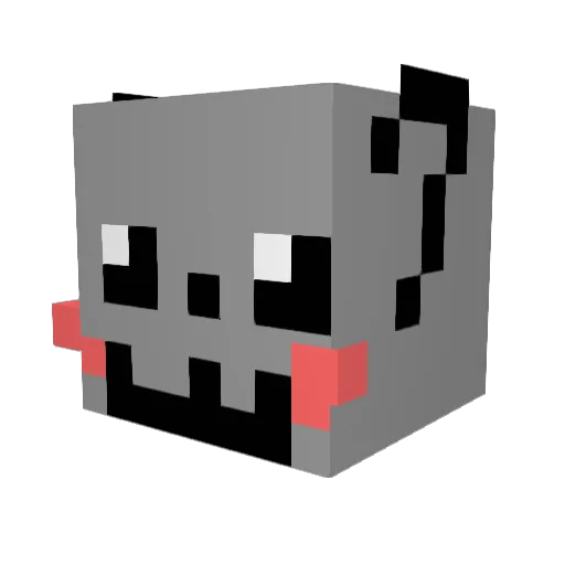topher019 Minecraft avatar head, 3D render