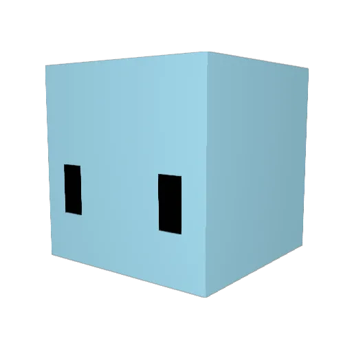 topiboj Minecraft avatar head, 3D render