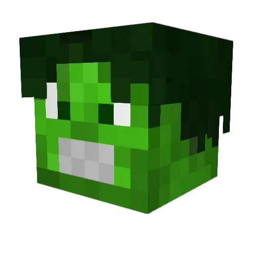 topkepter Minecraft avatar head, 3D render