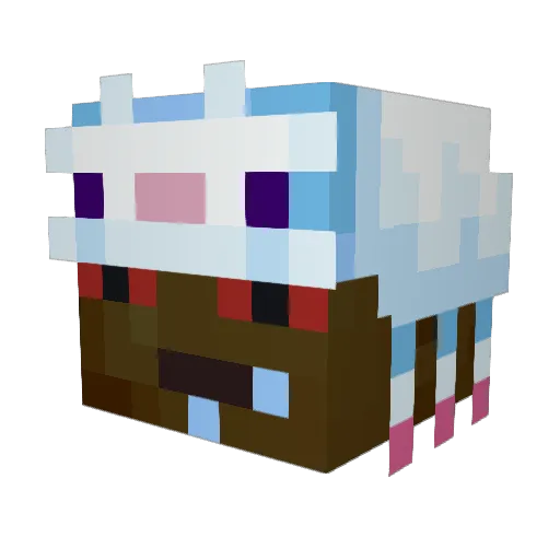 topphhhy Minecraft avatar head, 3D render