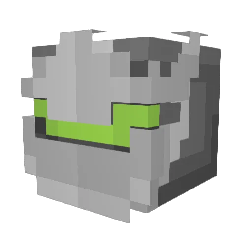 topplemama Minecraft avatar head, 3D render
